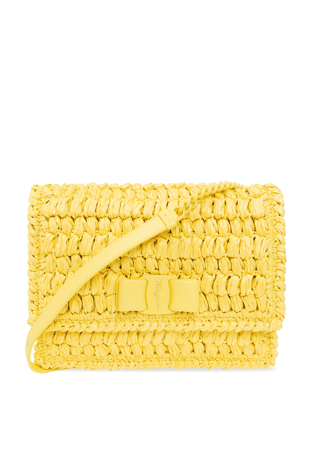 Canary yellow clutch on sale bag